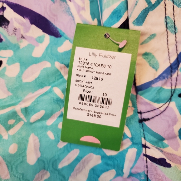 Lilly Pulitzer Kelly Skinny Ankle Pants in Alotta Colada - 10 - Picture 5 of 5